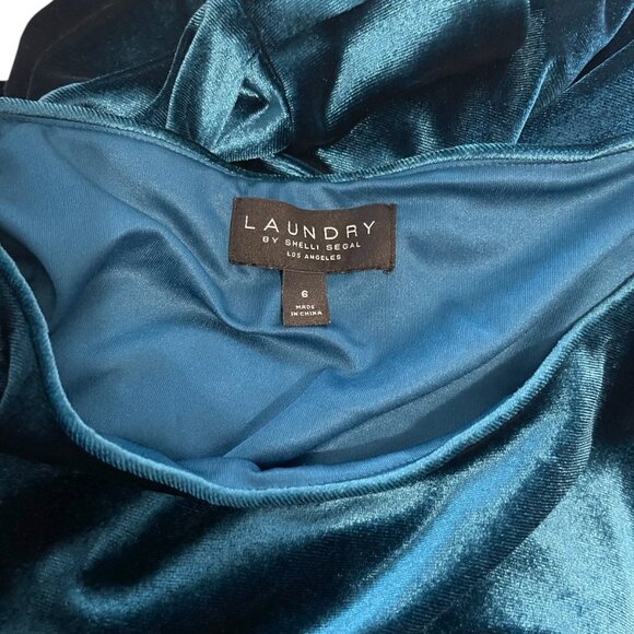 Laundry by Shelli Segal Green Velvet Dress - Picture 5 of 5